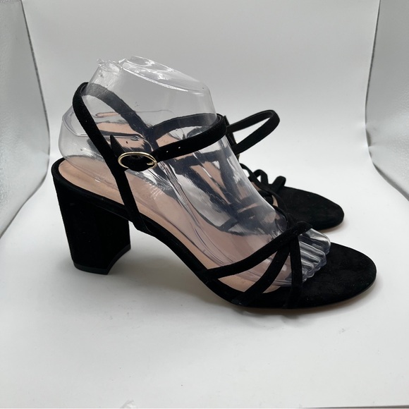 Stuart Weitzman Starla 75 Block Heel Sandal in Black...